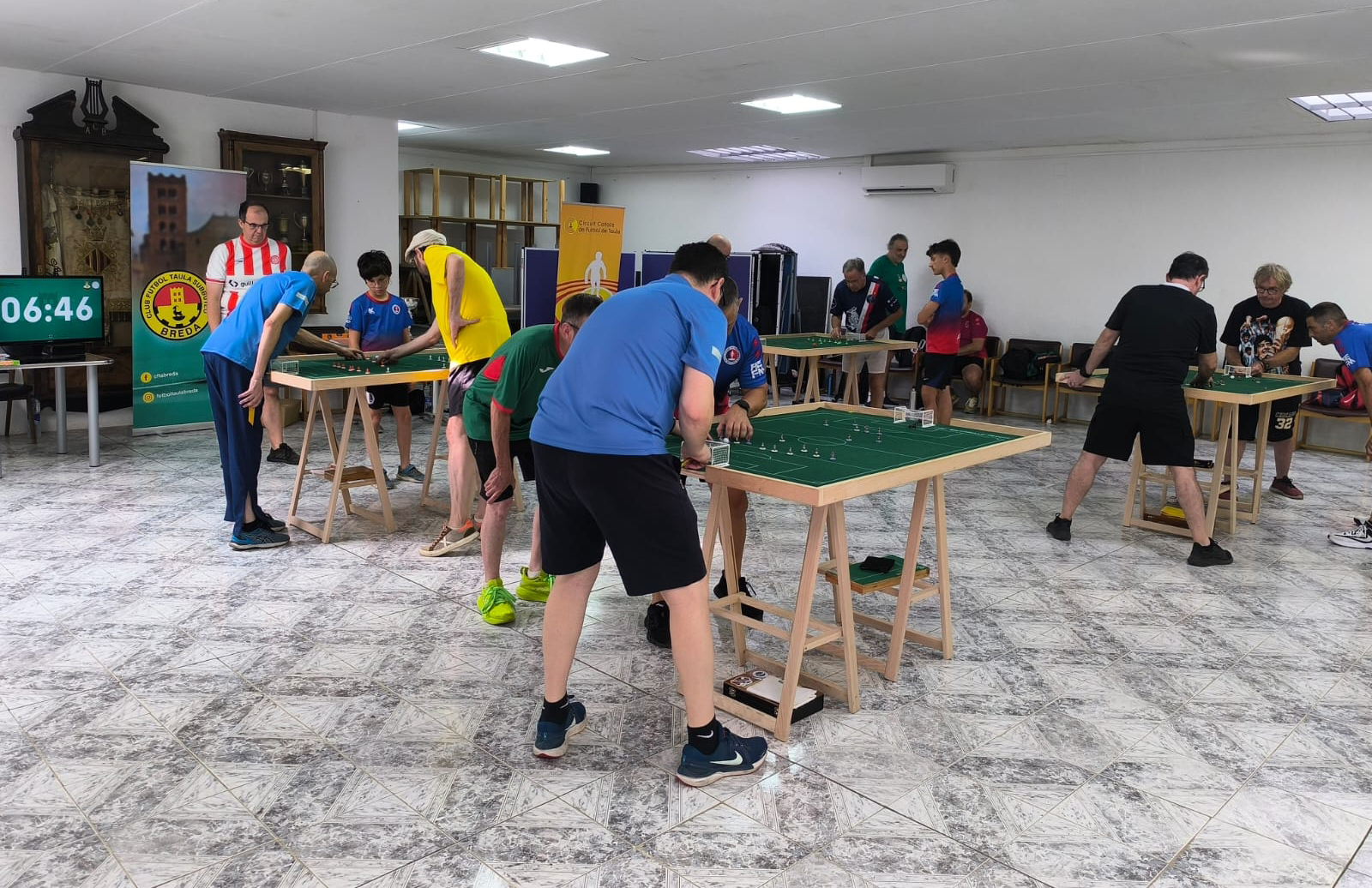 Jugadors a les taules de competició